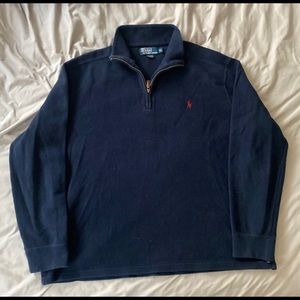 Vintage 90s Navy Polo Ralph Lauren 1/4 Zip
